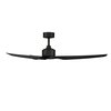 Wac 3-Blade Germicidal Smart Ceiling Fan 54" Matte Black UV-C LED Up-Light and Remote Control F-069U